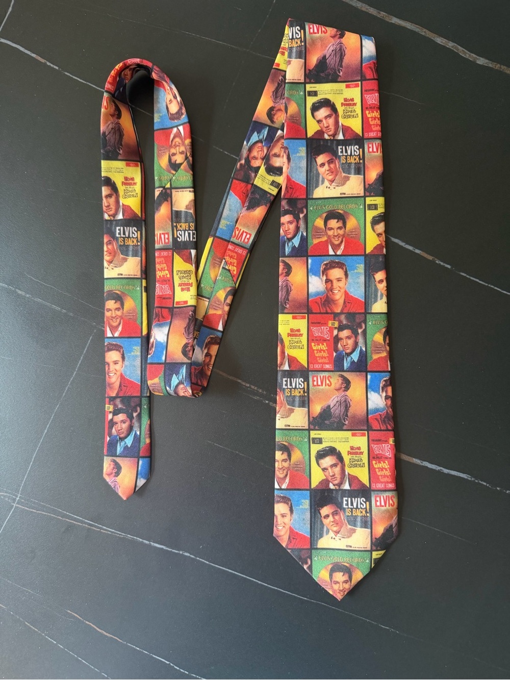 Ralph Marlin Multicolor Elvis Presley tie